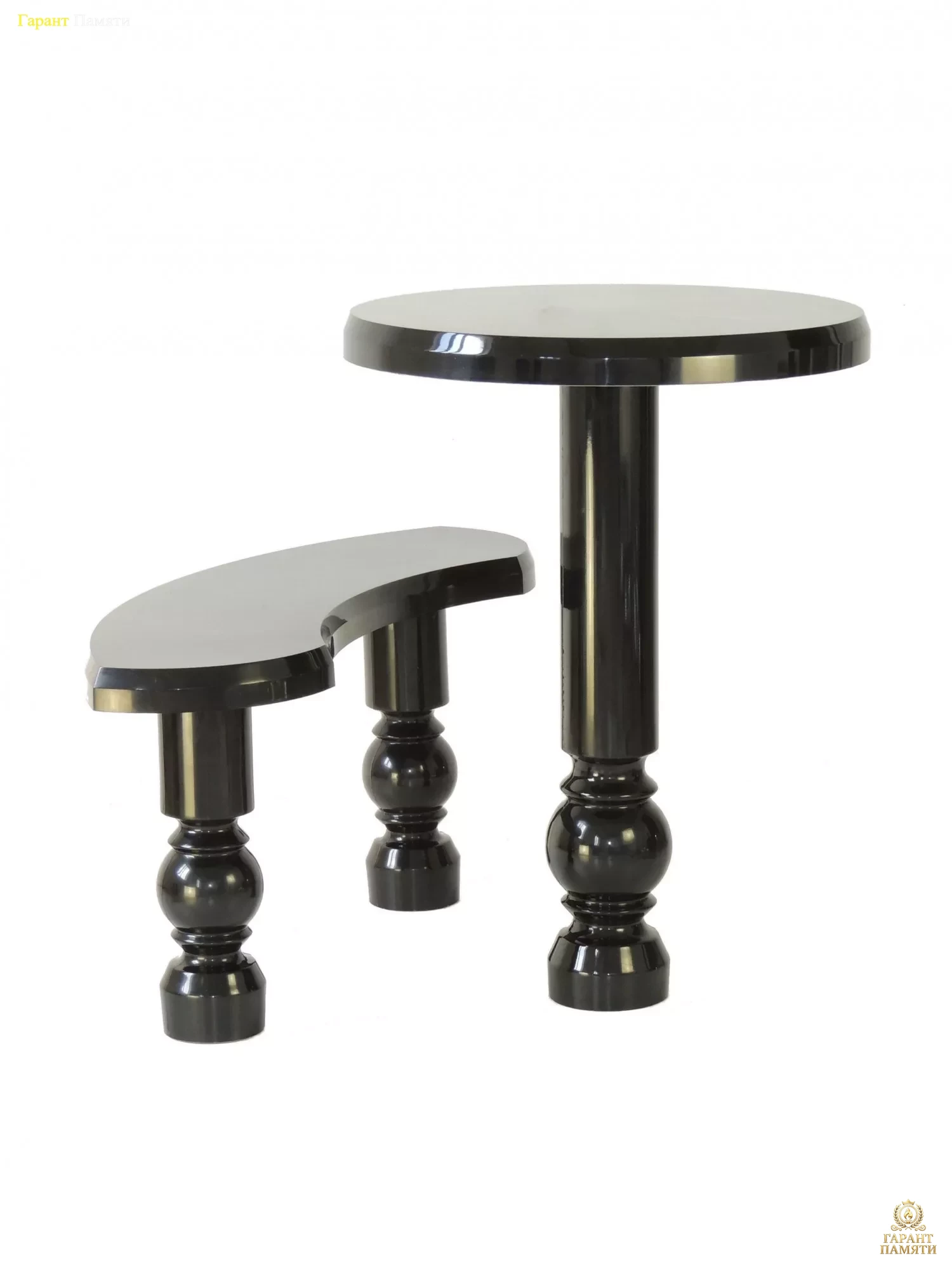Стол и лавка №2 (гранитополимер)